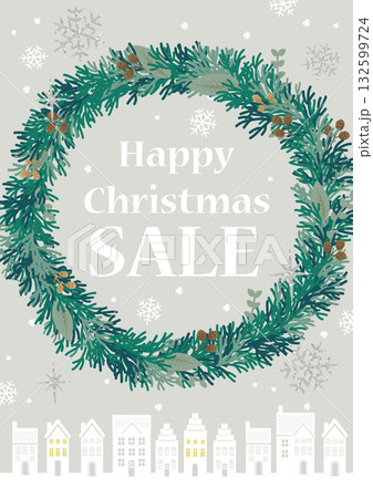 クリスマスセール　ポスター 132599724