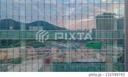 Oct 26 2025 Glass Facade Reflection Of Mountains And Skyscrapers Oct 26 2025 Glass Facade Reflection Of Mountains And Skyscrapers 132599743