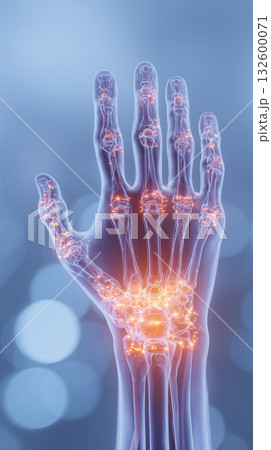 手首や指の関節の痛み（リウマチ・腱鞘炎の概念） 132600071
