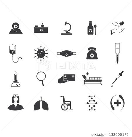 Medical icons 132600173