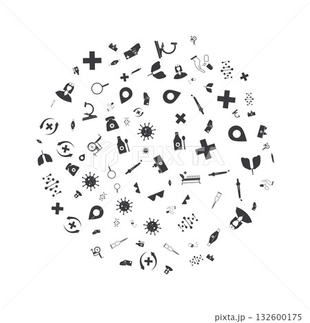 Medical related icons Medical related icons 132600175