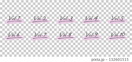 手寫數位裝飾套裝 容量/容量。水彩風格顏料（顏色可使用全域色彩變更） 132601515