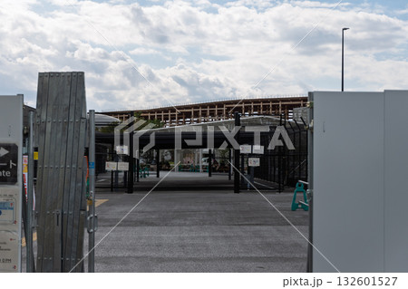 大阪・関西万博終焉 解体工事現場の記録 工事車両ゲート 大阪・関西万博終焉 解体工事現場の記録 工事車両ゲート 132601527