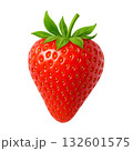苺のリアルタッチな背景透過された切り抜きイラスト 132601575