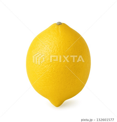 レモンのリアルタッチな背景透過された切り抜きイラスト 132601577