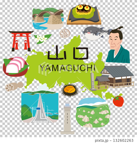 Yamaguchi Prefecture Tourism Image Icon 132602263