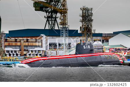 海上自衛隊潜水艦　そうげい進水式 132602425