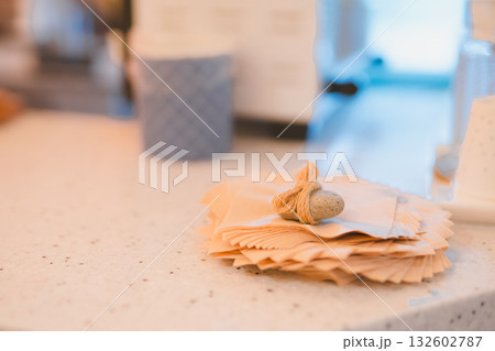 refreshment activity in summer from rock on paper in coffee shop background 132602787