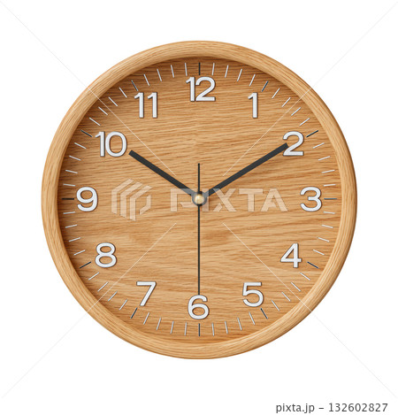 Wooden Wall Clock with Minimalist Design and Clear Numbers for Timely Decor and Home Aesthetics 132602827