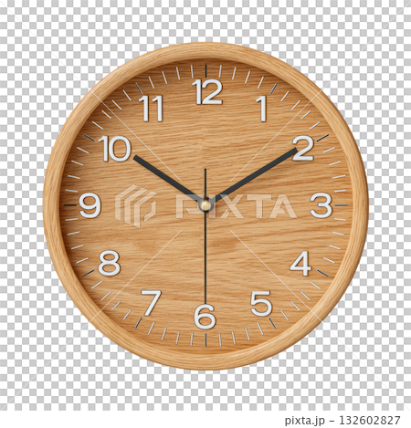 Wooden Wall Clock with Minimalist Design and Clear Numbers for Timely Decor and Home Aesthetics 132602827