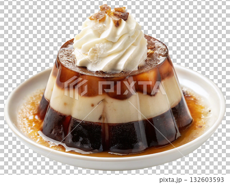 coffee jelly dessert made with strong espresso coffee jelly dessert made with strong espresso 132603593