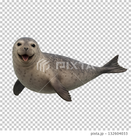 Seal isolated on white  132604033