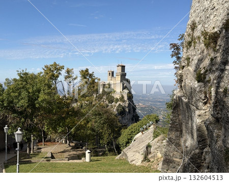 View from the ancient city of San Marino View from the ancient city of San Marino 132604513