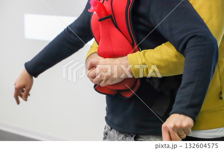 first aid course - company safety - Heimlich maneuver 132604575