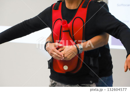 first aid course - company safety - Heimlich maneuver 132604577