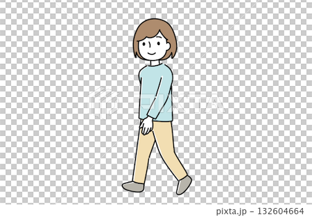 女人走路 132604664