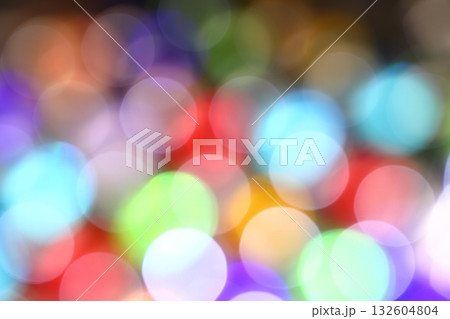 カラフルな丸ボケ 132604804