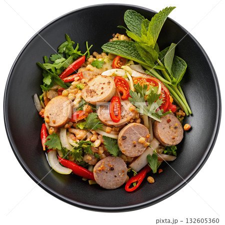 spicy vietnamese sausage salad spicy vietnamese sausage salad 132605360