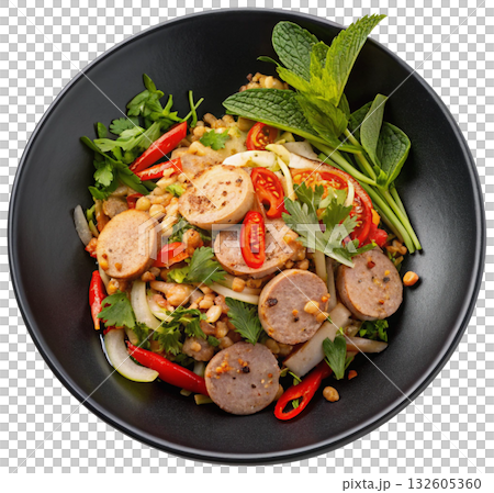 spicy vietnamese sausage salad spicy vietnamese sausage salad 132605360