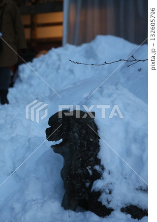 雪 スノー 根雪 132605796