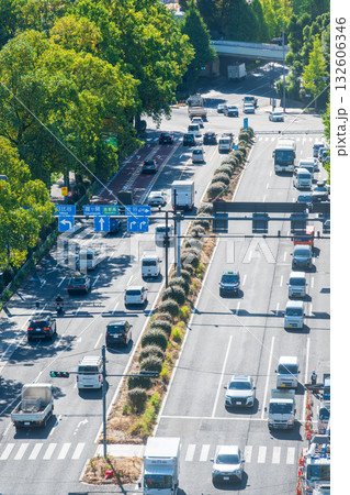 皇居半蔵門前、国立劇場に隣接する場所に位置している宿泊施設からの風景 皇居半蔵門前、国立劇場に隣接する場所に位置している宿泊施設からの風景 132606346