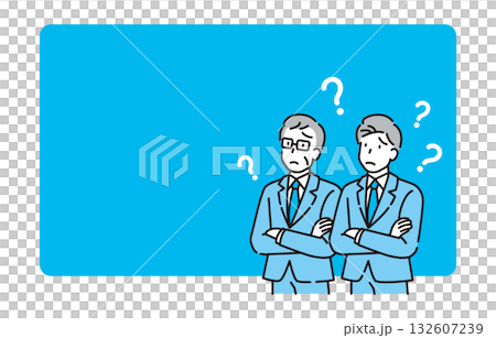 ビジネスマンと疑問 132607239