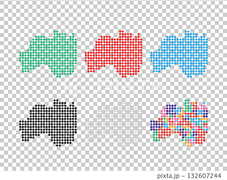 ドット絵の地図＿福島県＿角ドット-04 132607244