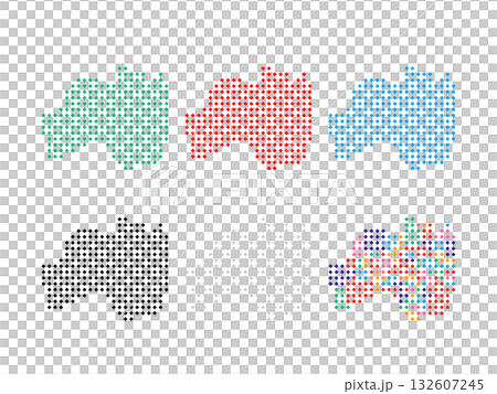 ドット絵の地図＿福島県＿角ドット-05 132607245