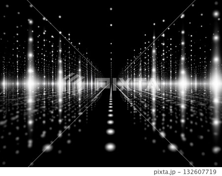 白い光のドット 白い光のドット 132607719