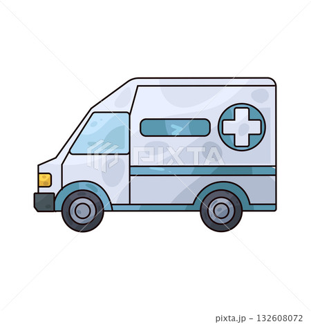 illustration of Pharmacy delivery vehicle 132608072