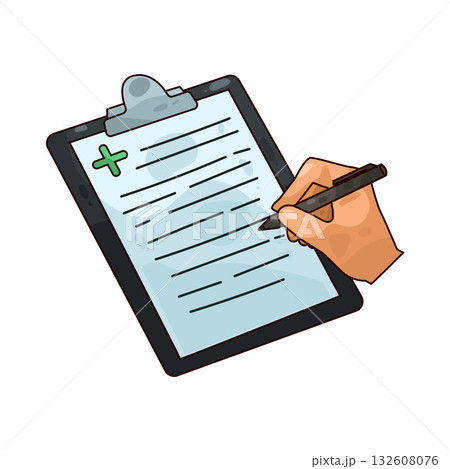 illustration of medical report 132608076