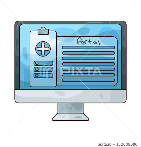 illustration of Pharmacy patient portal 132608080