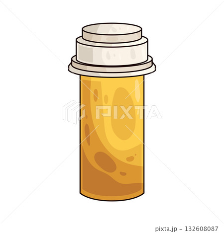 illustration of Prescription bottle illustration of Prescription bottle 132608087