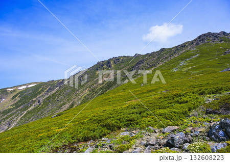 五合目から望む早池峰山 132608223