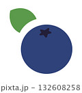 This collection of line icons showcases blueberries accompanied by a fresh green leaf. Ideal for use in dietary, nutrition, or gardening contexts, these graphics offer a modern touch. 132608258