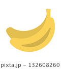 These line icons feature a pair of bananas highlighted in a bright yellow hue, emphasizing their wholesome nature and appealing shape. Perfect for fruit-themed projects or designs. 132608260