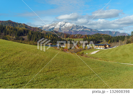 Snow-capped Peak in Austria 132608398