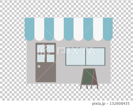 かわいいカフェのイラスト 132608435