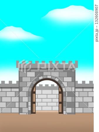 城門と青空 132608907
