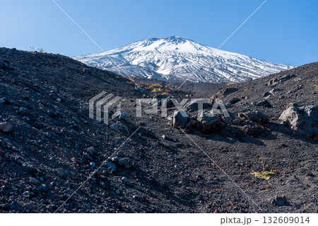 富士山須走登山口から幻の滝方面からのから富士山 132609014