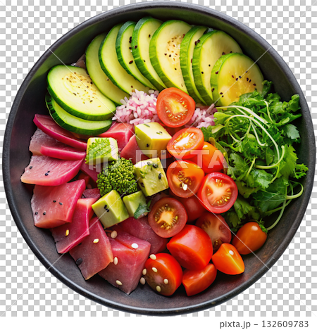 salad with vegetables 132609783