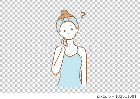 女人歪著頭 132611081