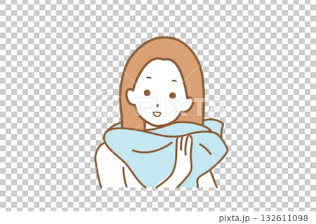 Woman wearing hair Woman wearing hair 132611098