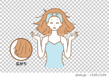 患有頭髮的女人 132611104