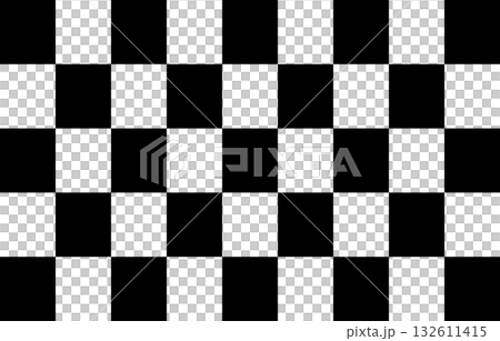 Black and white checkered pattern, 45 squares 132611415