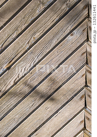 Stunning and elegant diagonal wood patterns that are enhanced beautifully with intriguing shadows 132611441