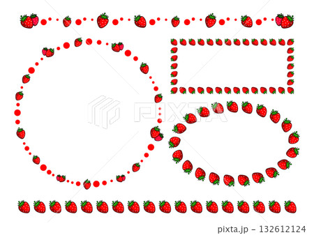 苺のフレームセット 苺のフレームセット 132612124