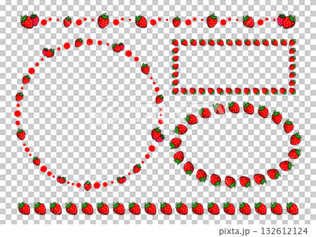苺のフレームセット 苺のフレームセット 132612124