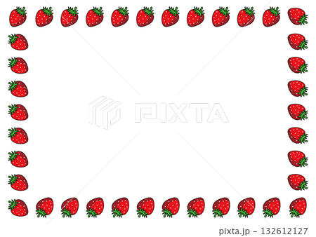 いちごのフレーム 132612127