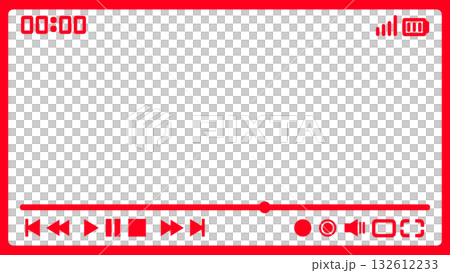 Video screen (FHD size) red Video screen (FHD size) red 132612233